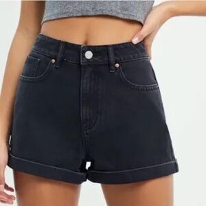 Pacsun Black Denim Mom Shorts